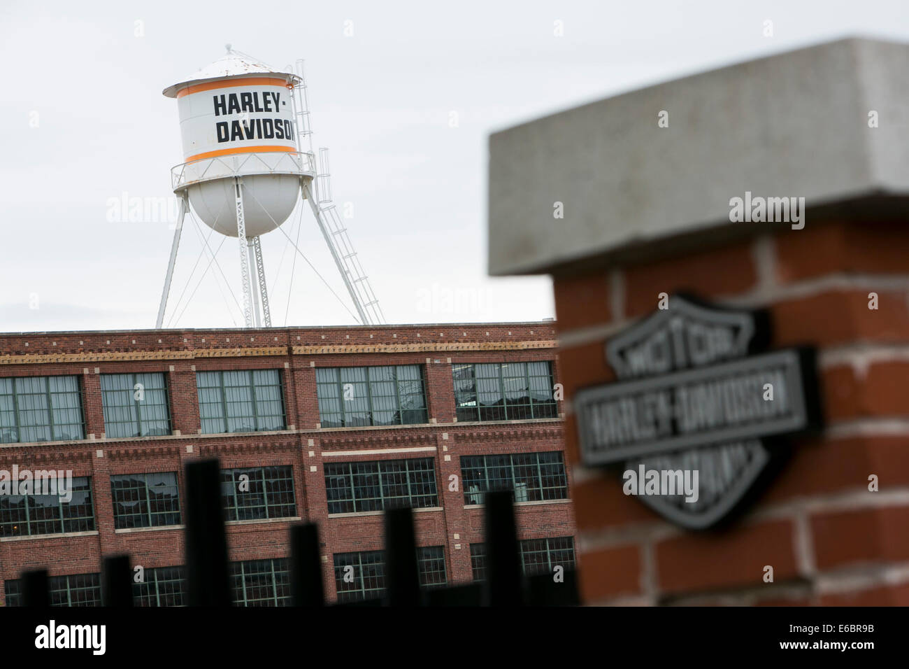 Le siège de Harley-Davidson Inc., à Milwaukee, Wisconsin. Banque D'Images