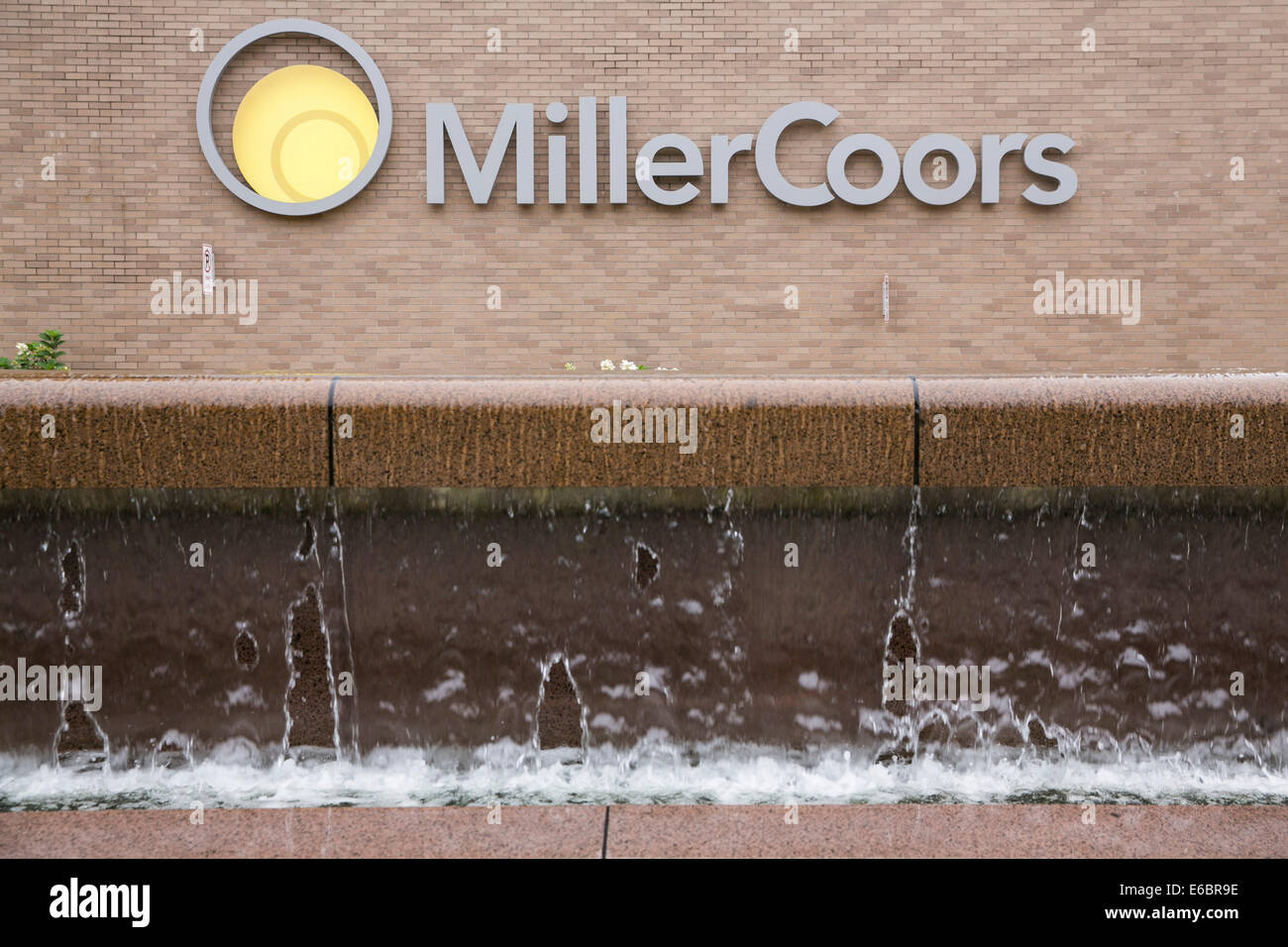 La brasserie MillerCoors à Milwaukee, Wisconsin. Banque D'Images