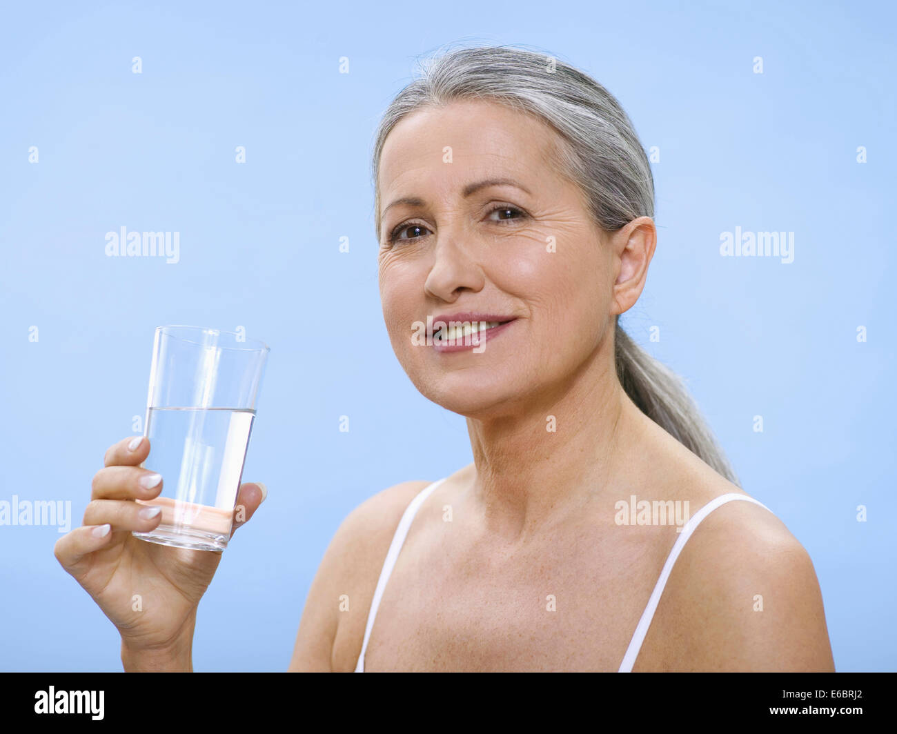 femme, eau Banque D'Images
