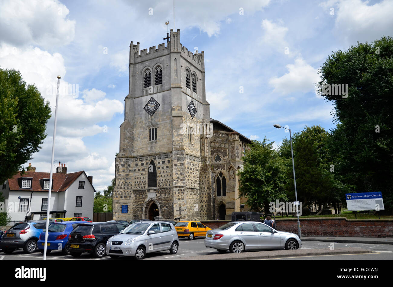 Église de Waltham Abbey dans l'Essex Banque D'Images