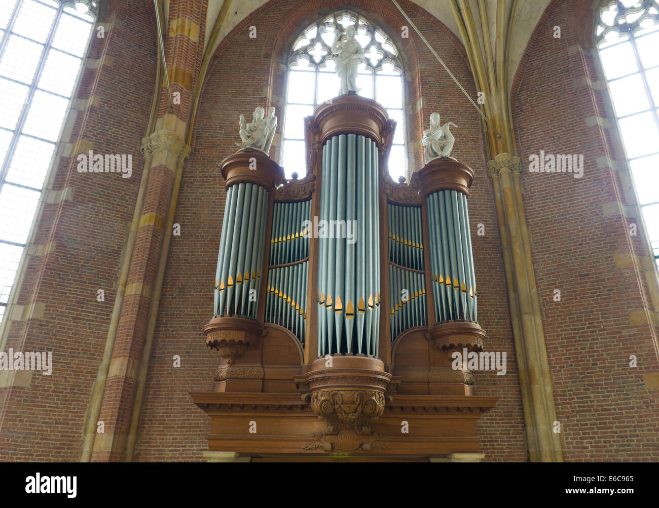 Orgue de l'église Lebuinus à Deventer, Pays-Bas Banque D'Images