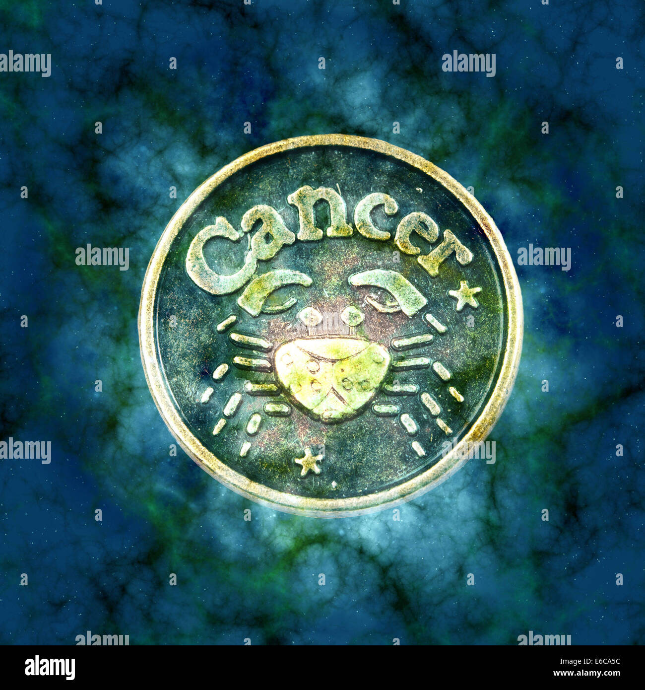 Signe du Zodiaque du cancer du sein Banque D'Images