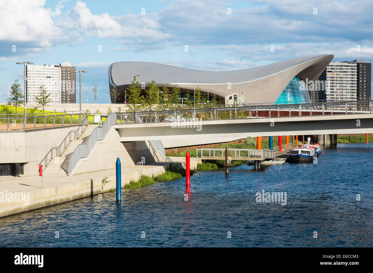 Centre aquatique de Londres au Queen Elizabeth Olympic Park Londres Angleterre Royaume-Uni UK Banque D'Images