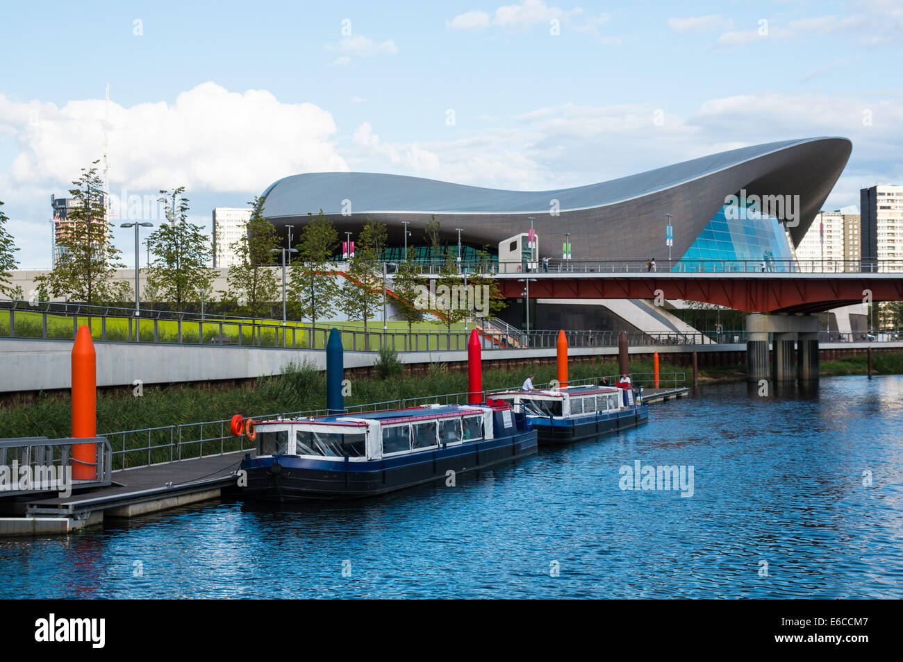 Centre aquatique de Londres au Queen Elizabeth Olympic Park Londres Angleterre Royaume-Uni UK Banque D'Images