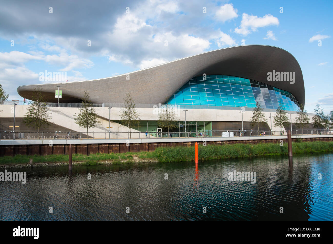 Centre aquatique de Londres au Queen Elizabeth Olympic Park de Londres Angleterre Royaume-Uni UK Banque D'Images