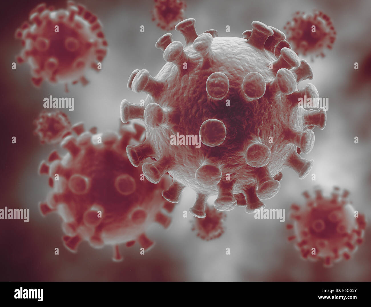 Les bactéries, virus, cell 3d Banque D'Images
