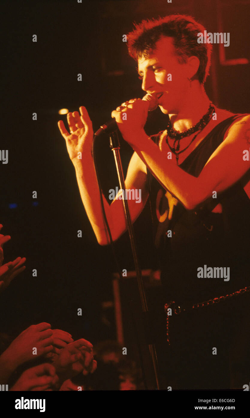 SOFT CELL UK synthpop duo avec Marc Almond en 1984. Robin Photo Ridley Banque D'Images