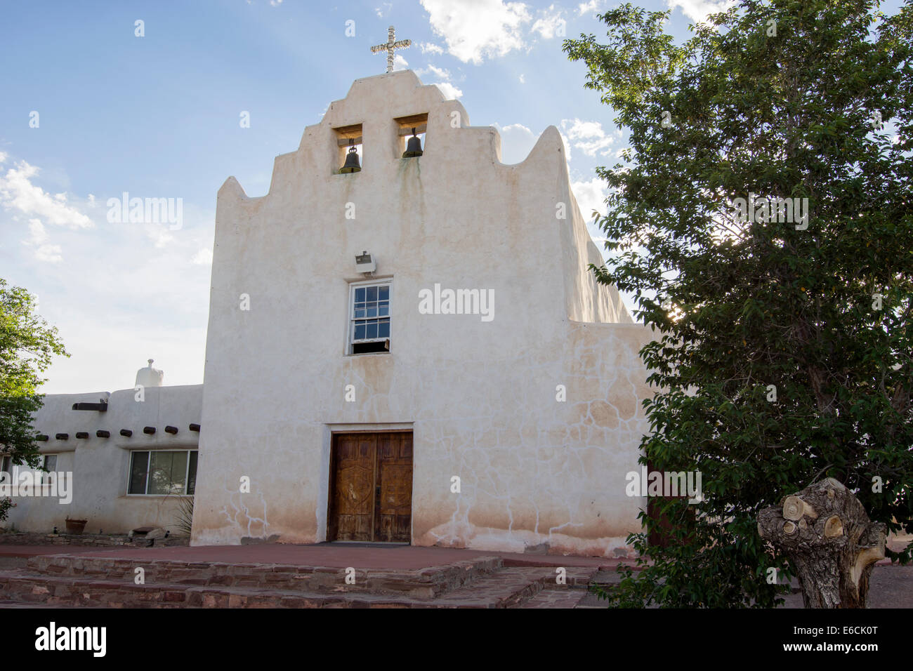 La mission historique de San José de la Laguna a été érigée par les Espagnols à la Laguna Pueblo, New Mexico et terminé en juillet 1699 Banque D'Images