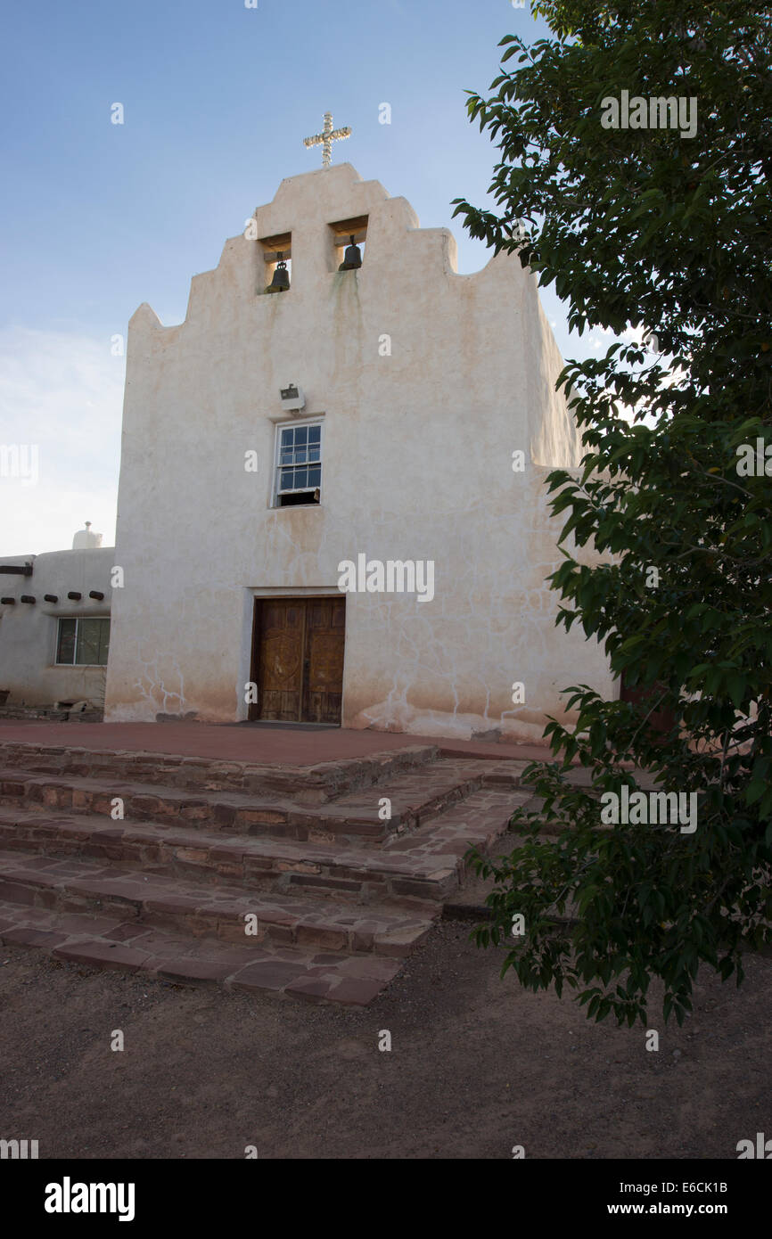 La mission historique de San José de la Laguna a été érigée par les Espagnols à la Laguna Pueblo, New Mexico et terminé en juillet 1699 Banque D'Images