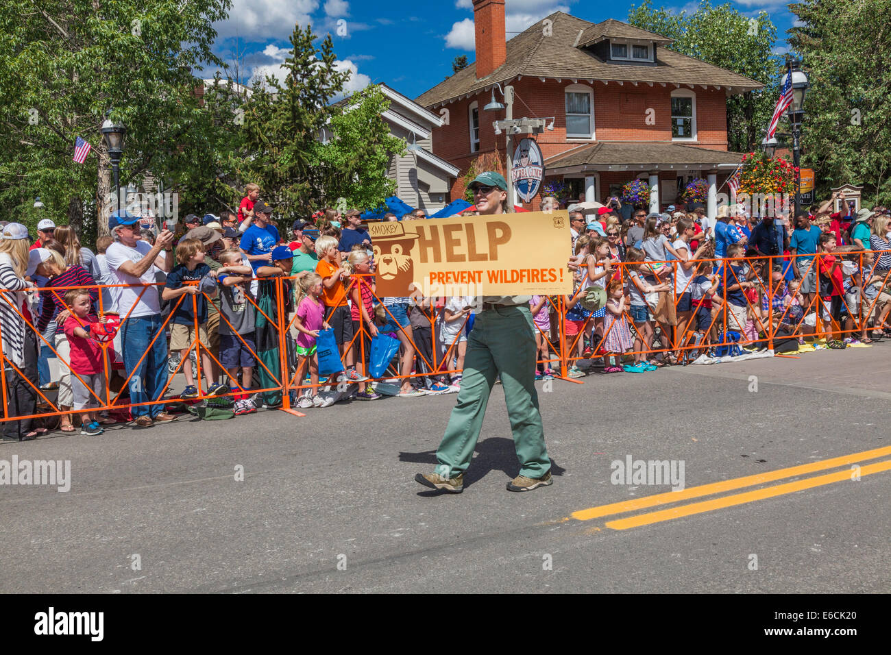 Quatrième de juillet parade à Breckenridge Banque D'Images