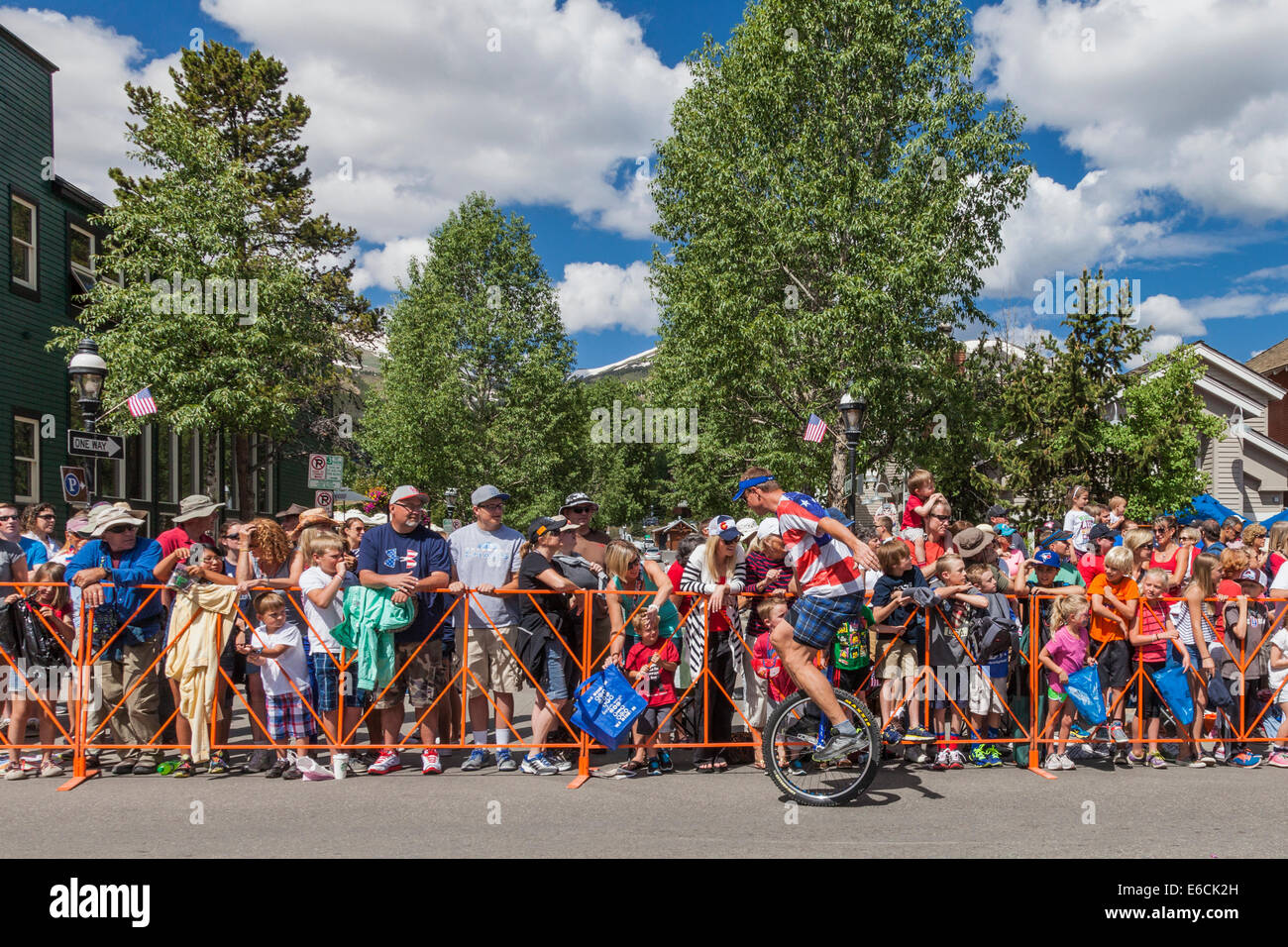 Quatrième de juillet parade à Breckenridge Banque D'Images