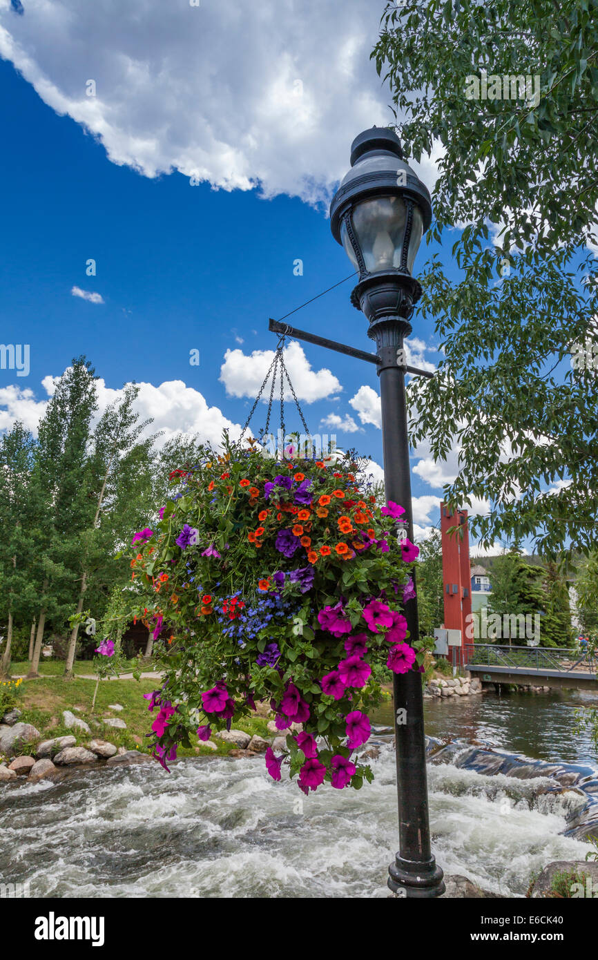 Centre-ville de Breckenridge, Colorado. Banque D'Images