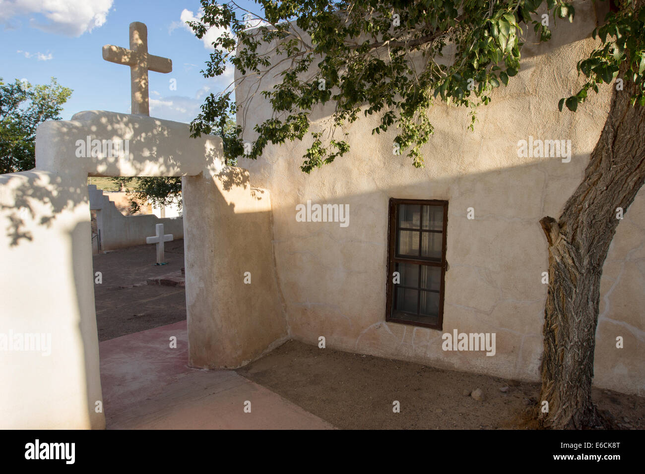 La mission historique de San José de la Laguna a été érigée par les Espagnols à la Laguna Pueblo, New Mexico et terminé en juillet 1699 Banque D'Images
