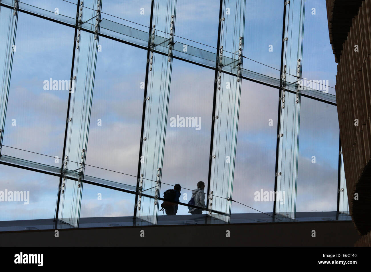 Award Winning Oslo Opera House qui est le foyer de l'Opéra National et du ballet et est la pièce maîtresse de l'Bjorvika neighborhood Banque D'Images