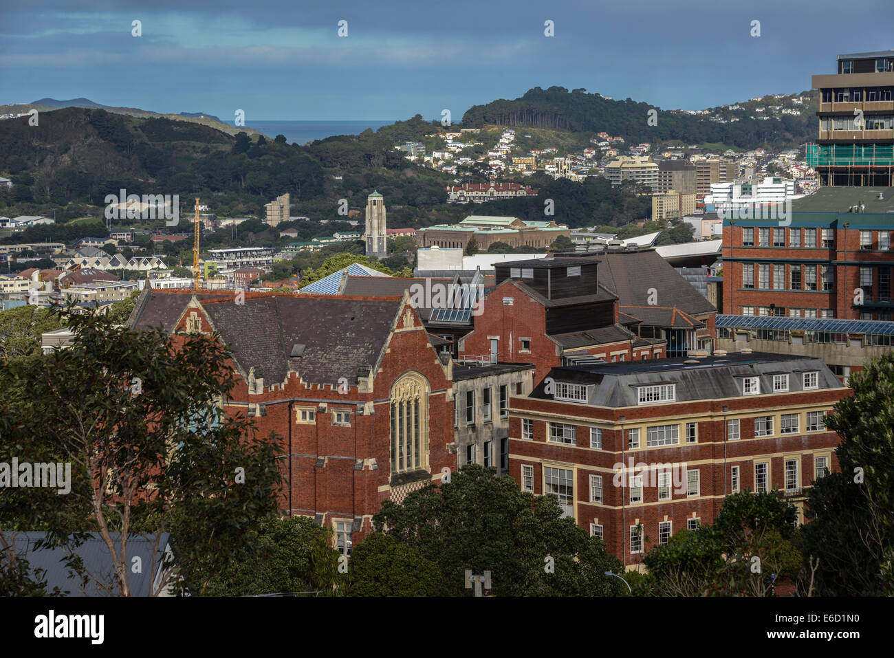 La ville de Wellington en Nouvelle-Zélande Banque D'Images