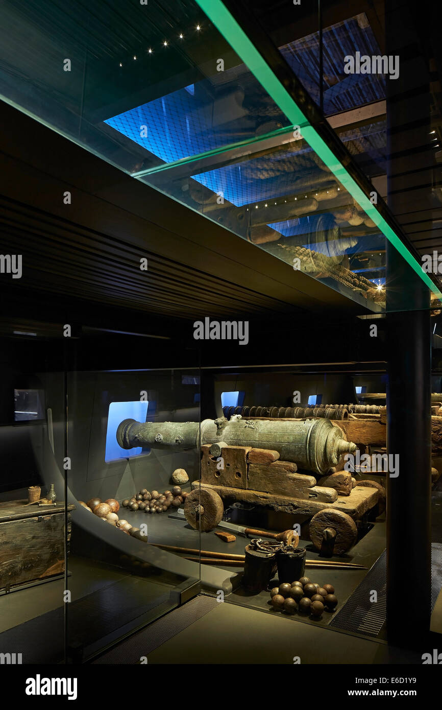 La Mary Rose Museum, Portsmouth, Royaume-Uni. Architecte : Wilkinson Eyre Architects, 2013. Banque D'Images