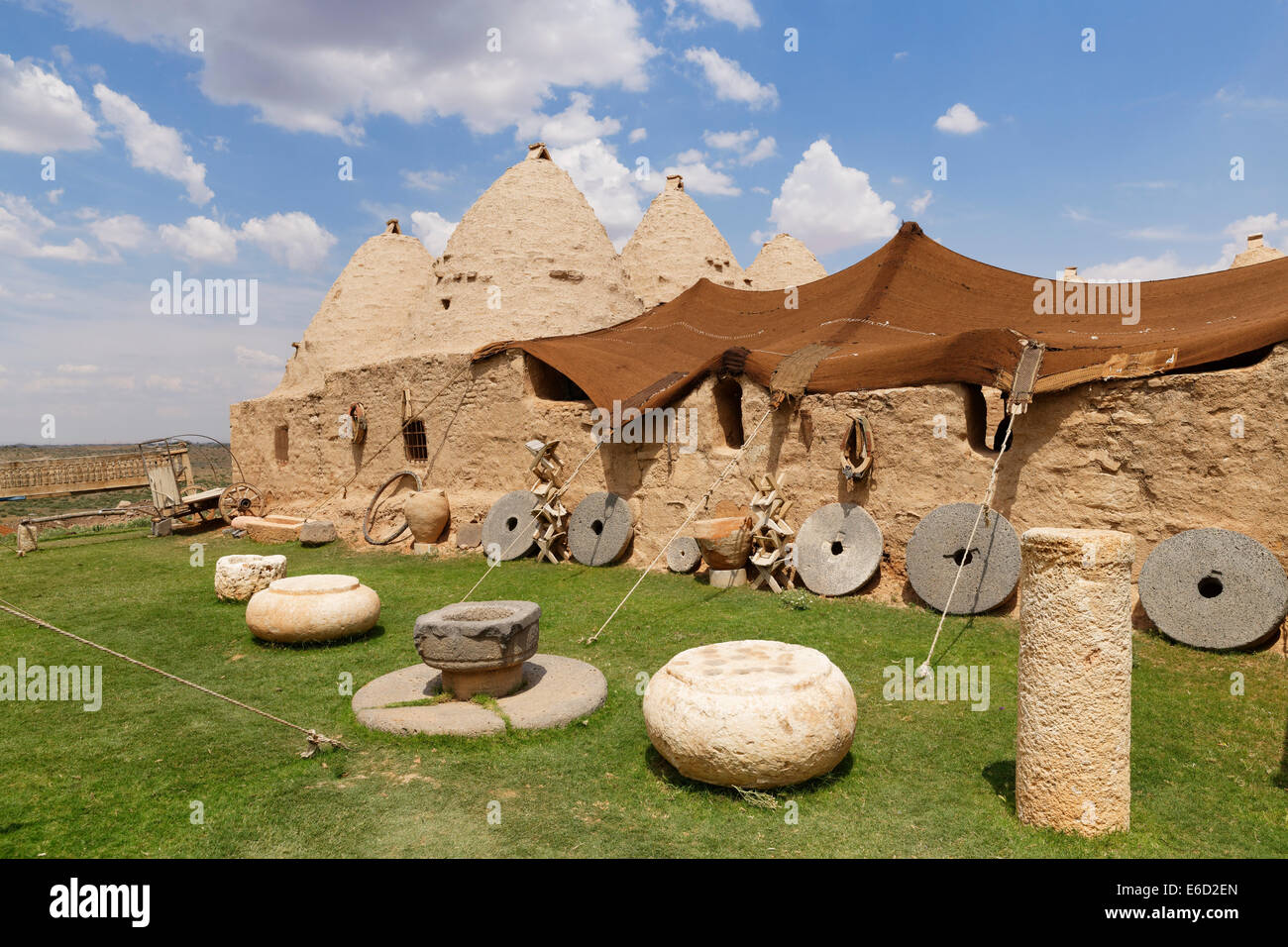 En forme de ruche en pisé, maisons trulli Harran, Şanlıurfa Province, Province de l'Anatolie du sud-est, d'Urfa, Région de l'Anatolie Banque D'Images