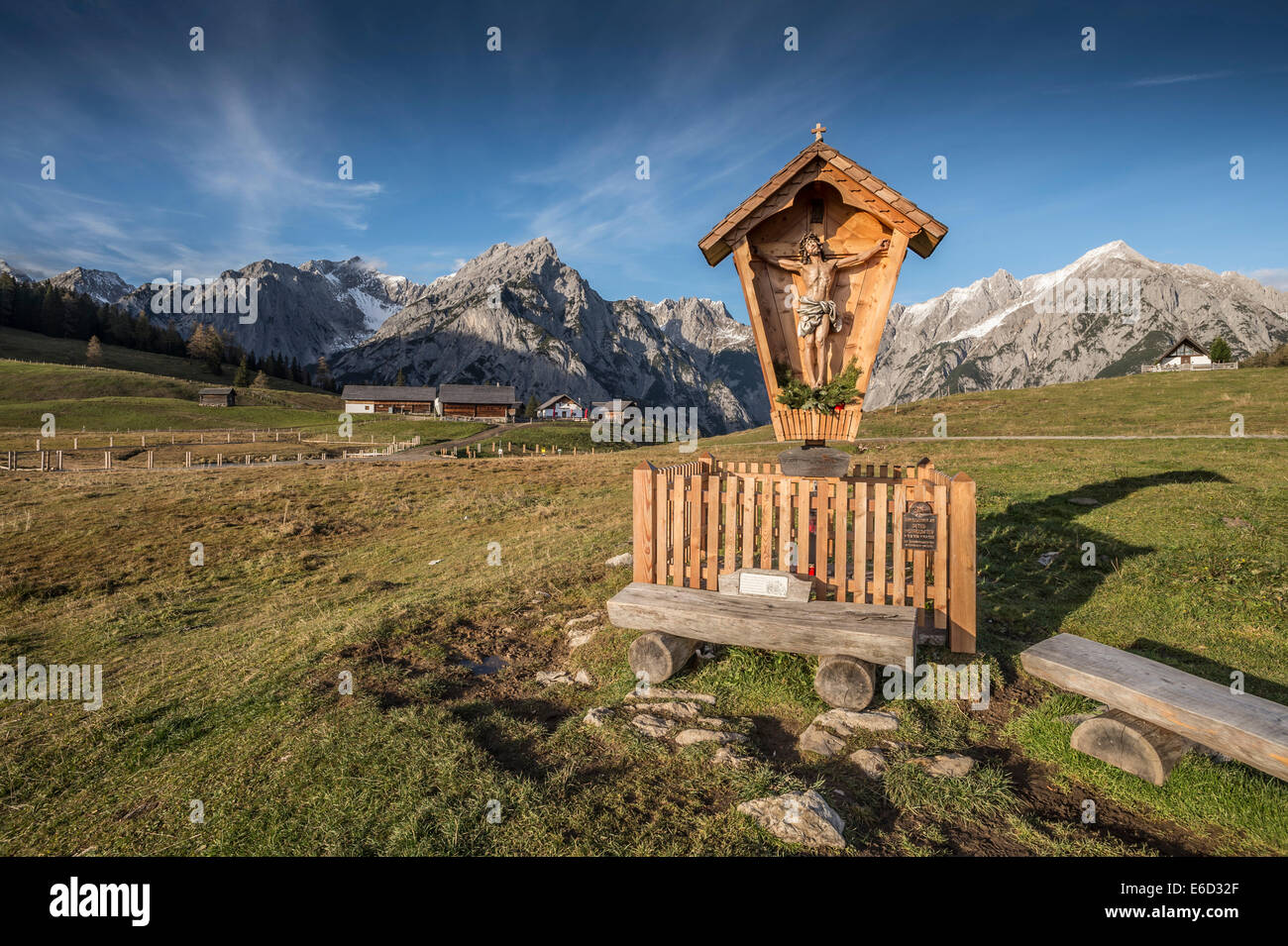 Calvaire sur le Walderalm, Tyrol, Autriche Banque D'Images
