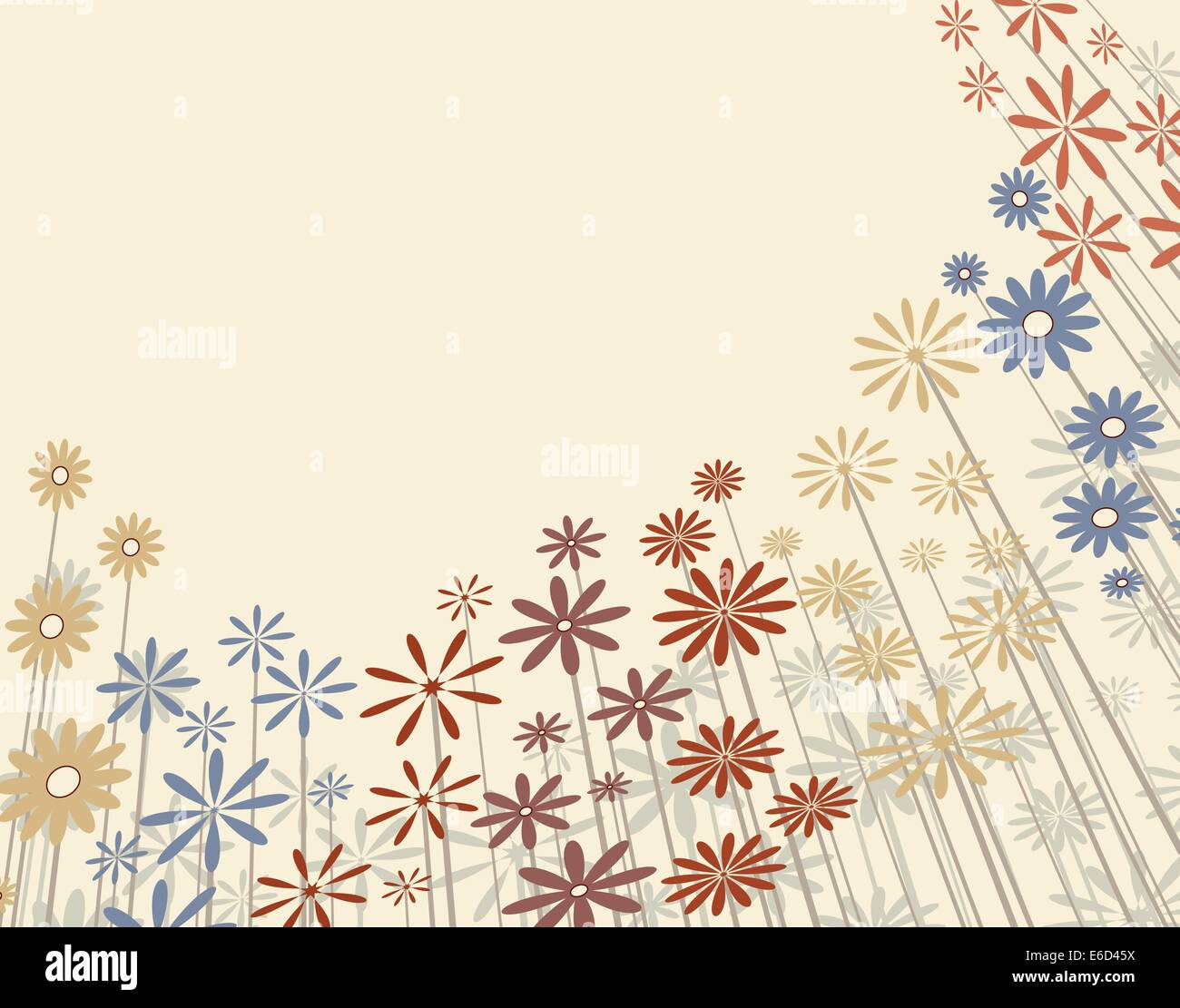 Illustration vectorielle modifiable d'un contexte flowery Illustration de Vecteur