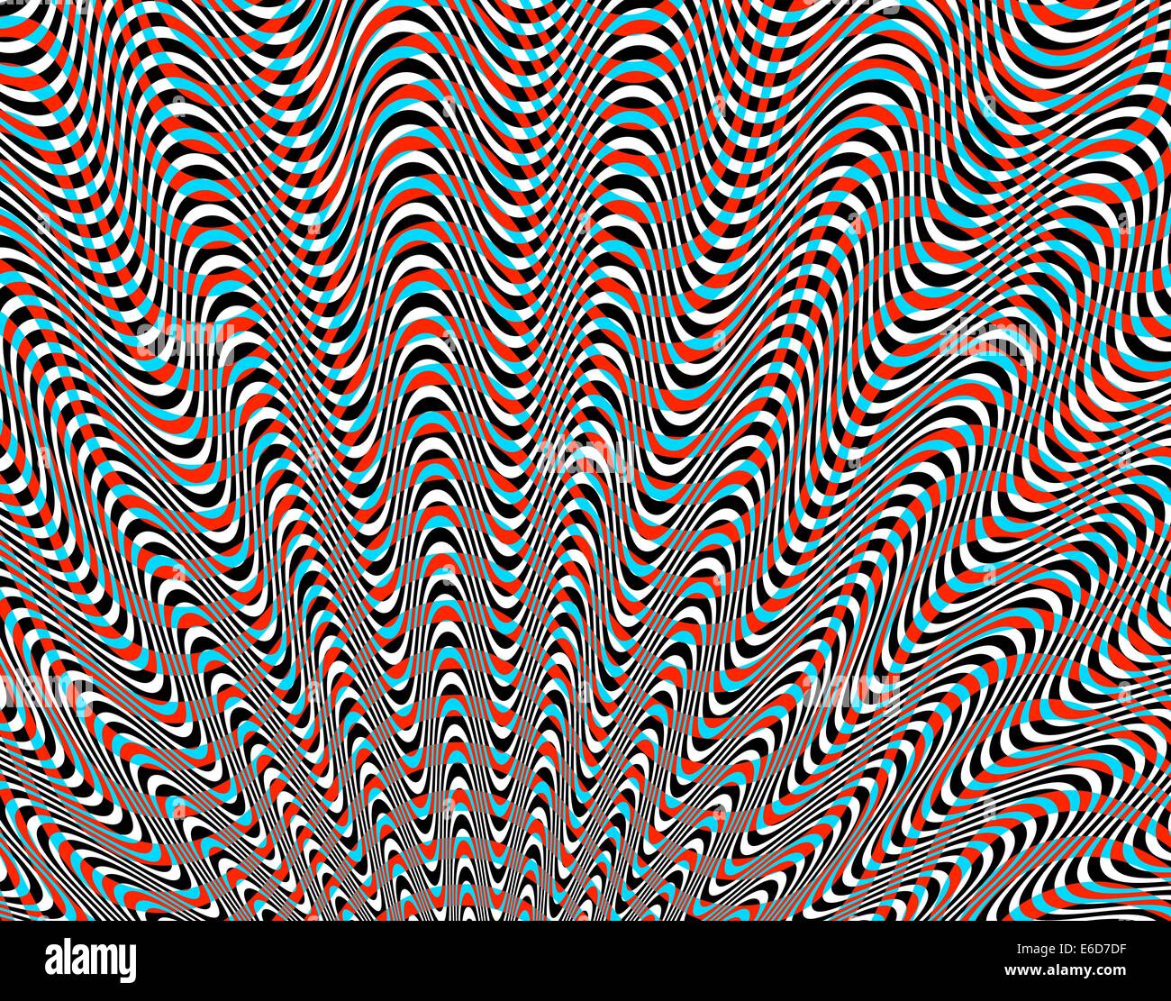 Abstract vector modifiables motif de lignes ondulées Illustration de Vecteur