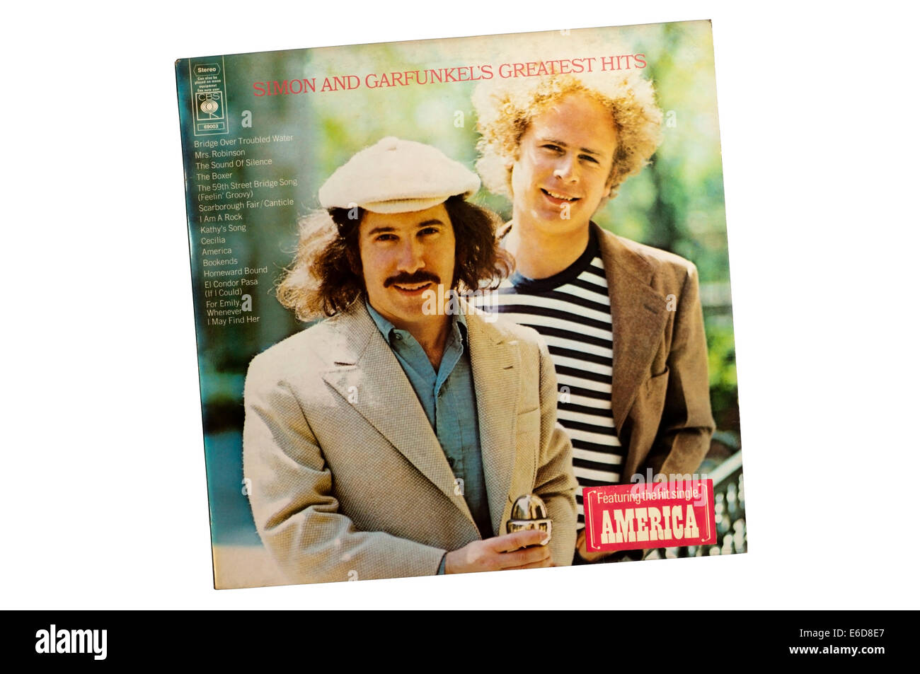 Simon and Garfunkel's Greatest Hits était leur première compilation album, paru en 1972, deux ans après leur dissolution. Banque D'Images