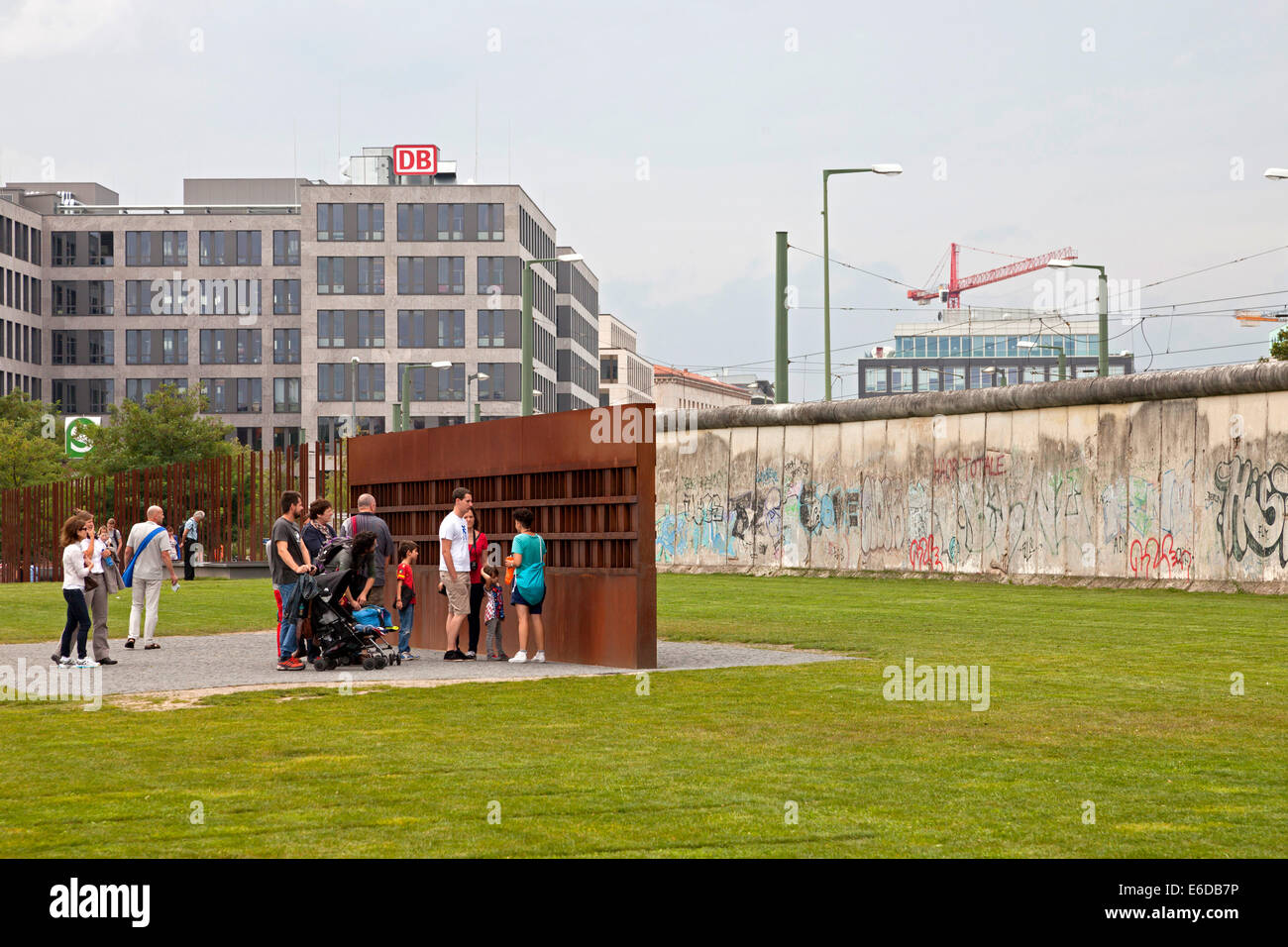 Gedenkstätte Berliner Mauer ou Mémorial du Mur de Berlin à Berlin, Germany, Europe Banque D'Images