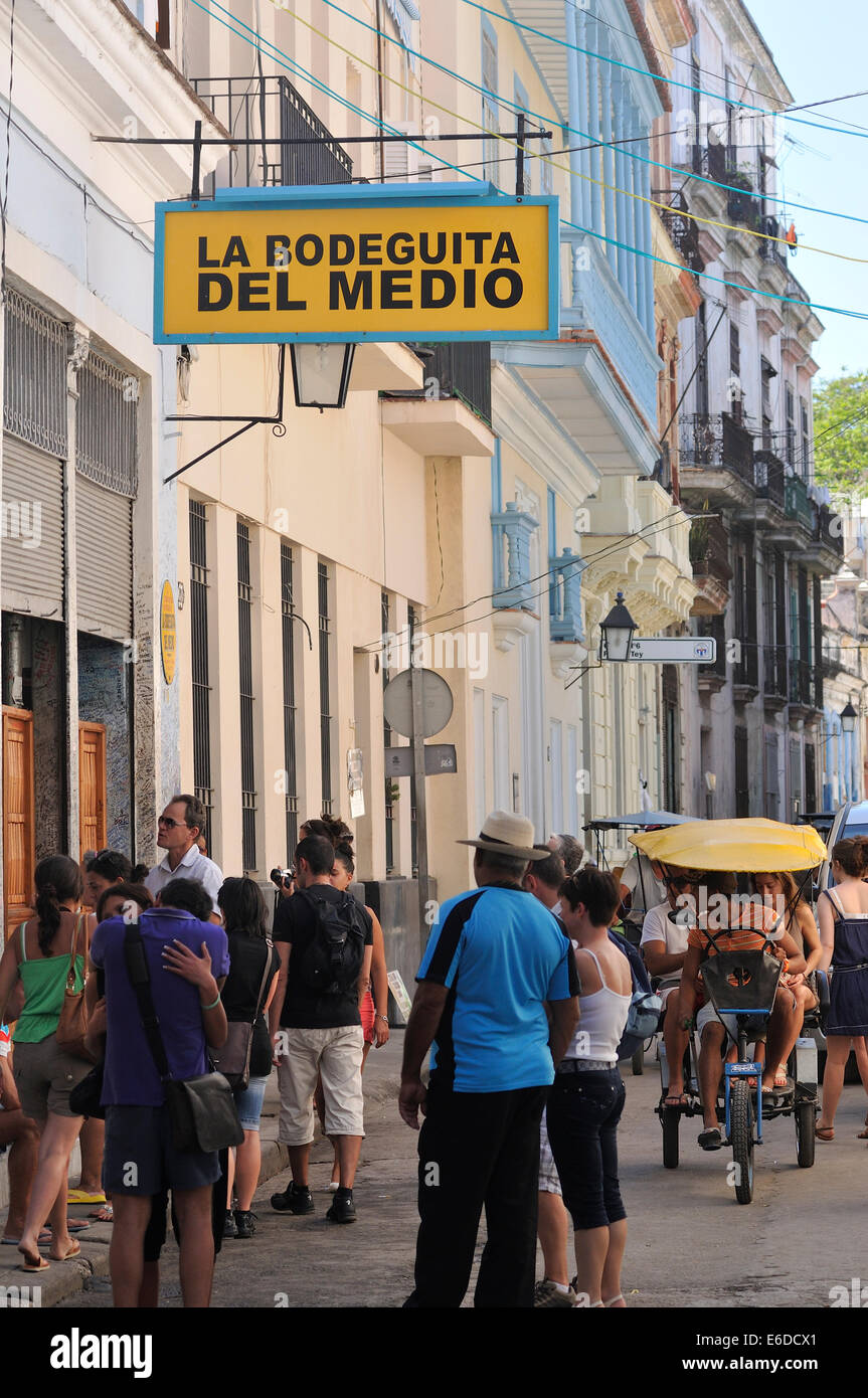 La Bodeguita del Medio La Vieille Havane Cuba Banque D'Images