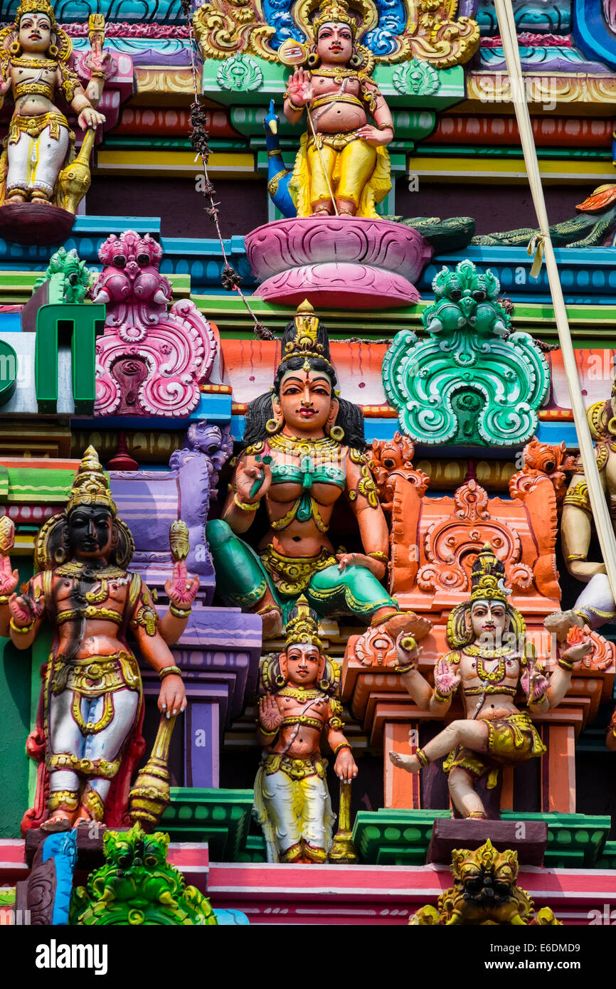 Mayurapathy Temple Tamoul sri Murugan dans Berlin Allemagne Banque D'Images