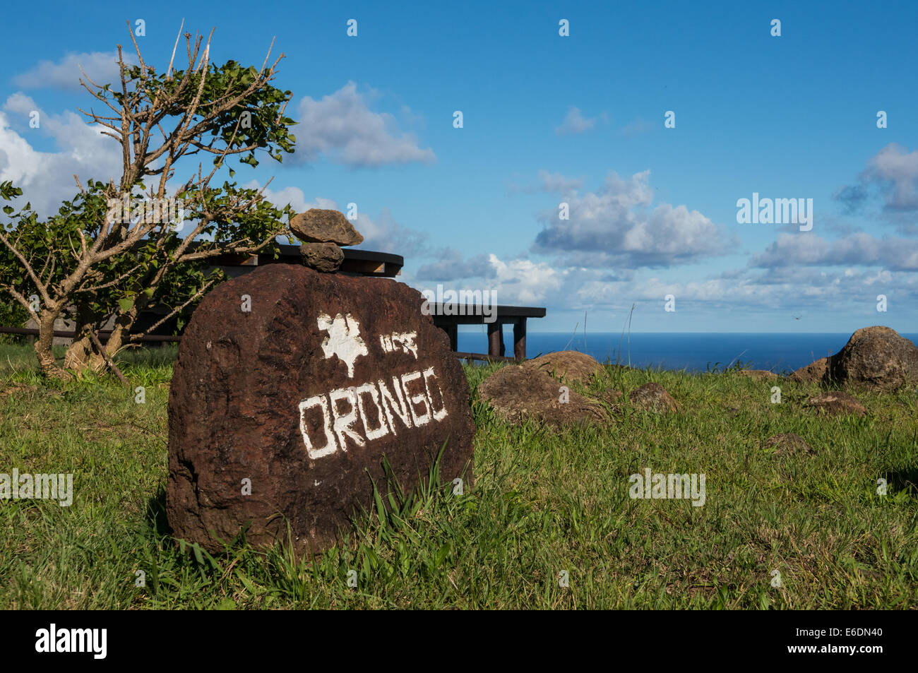 L'île de Pâques Rapa Nui Banque D'Images