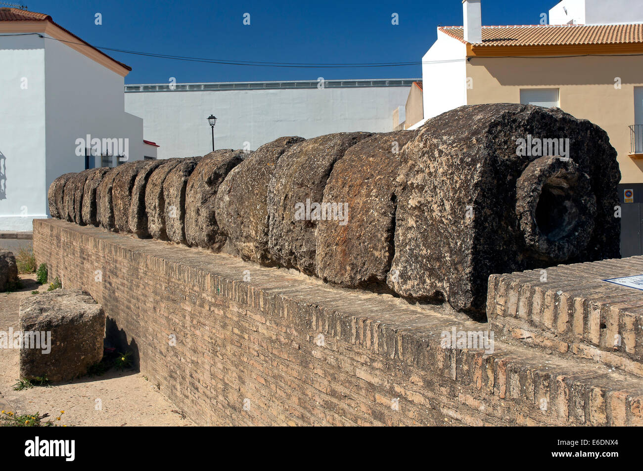 L'ancien aqueduc romain de Italica- 1er siècle avant J.-C., Paterna del Campo, province de Huelva, Andalousie, Espagne, Europe Banque D'Images