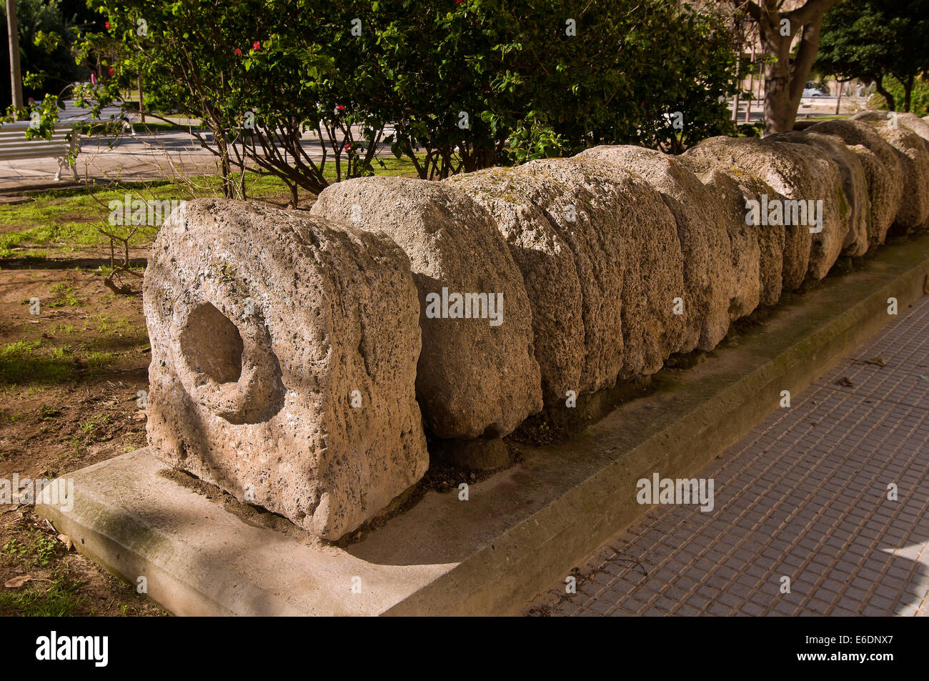 Aqueduc romain le plus ancien dans la Plaza Asdrubal-1e siècle avant J.-C., Cadix, Andalousie, Espagne, Europe Banque D'Images