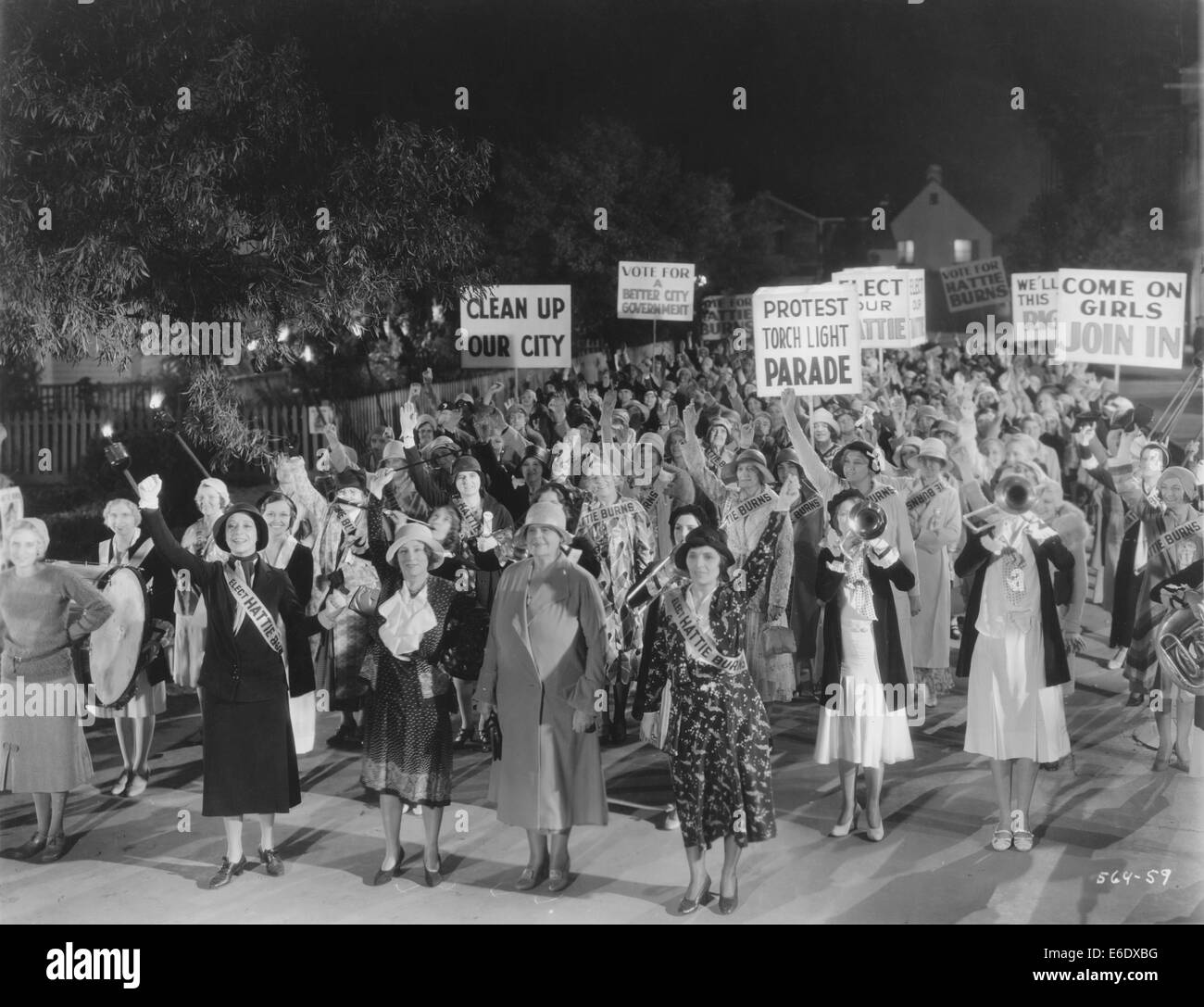 Marie Dressler (centre), sur-ensemble de la 'politique', film, 1931 Banque D'Images