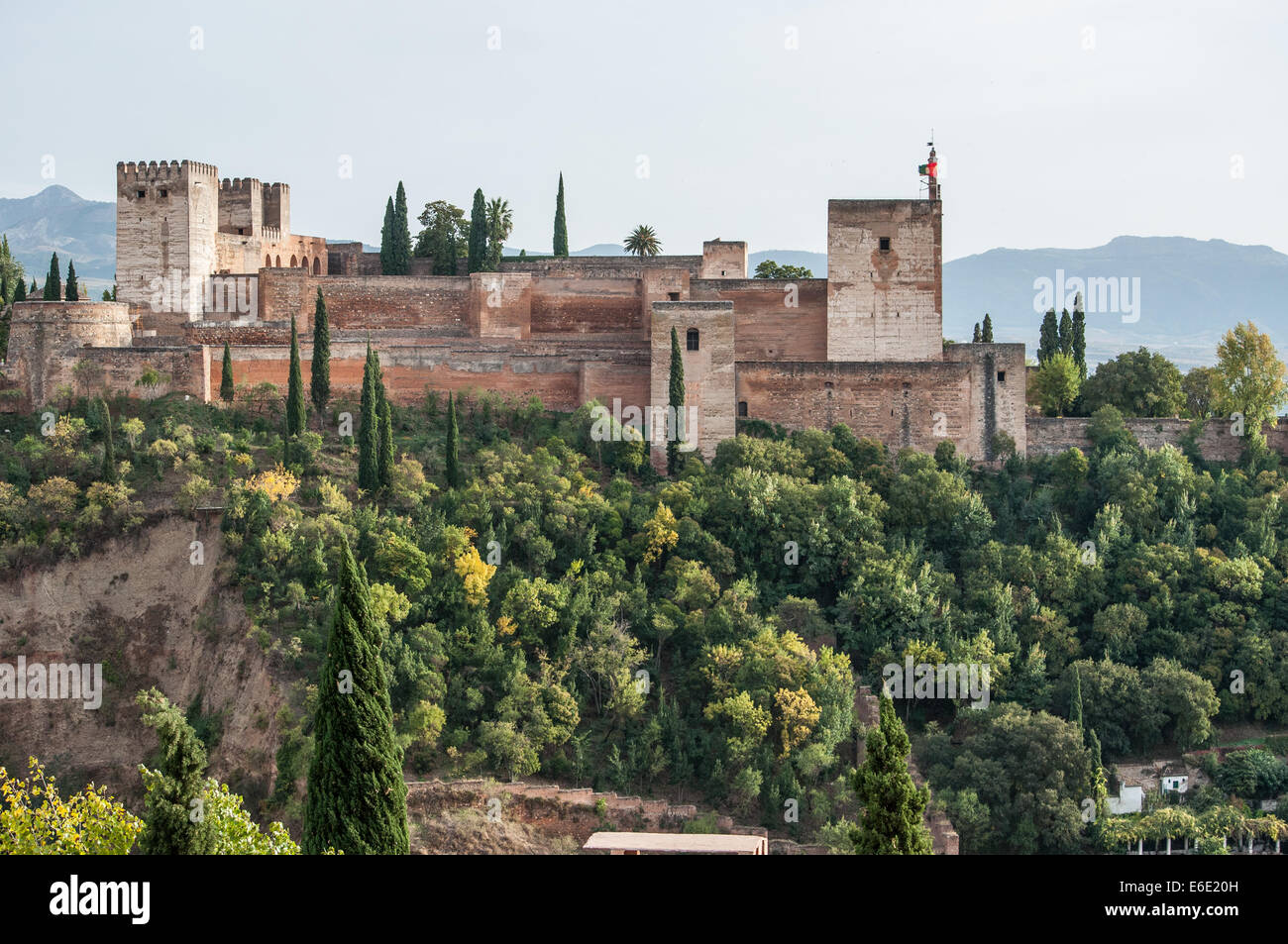 L'Alhambra à partir de San Nicolas viewpoint Banque D'Images