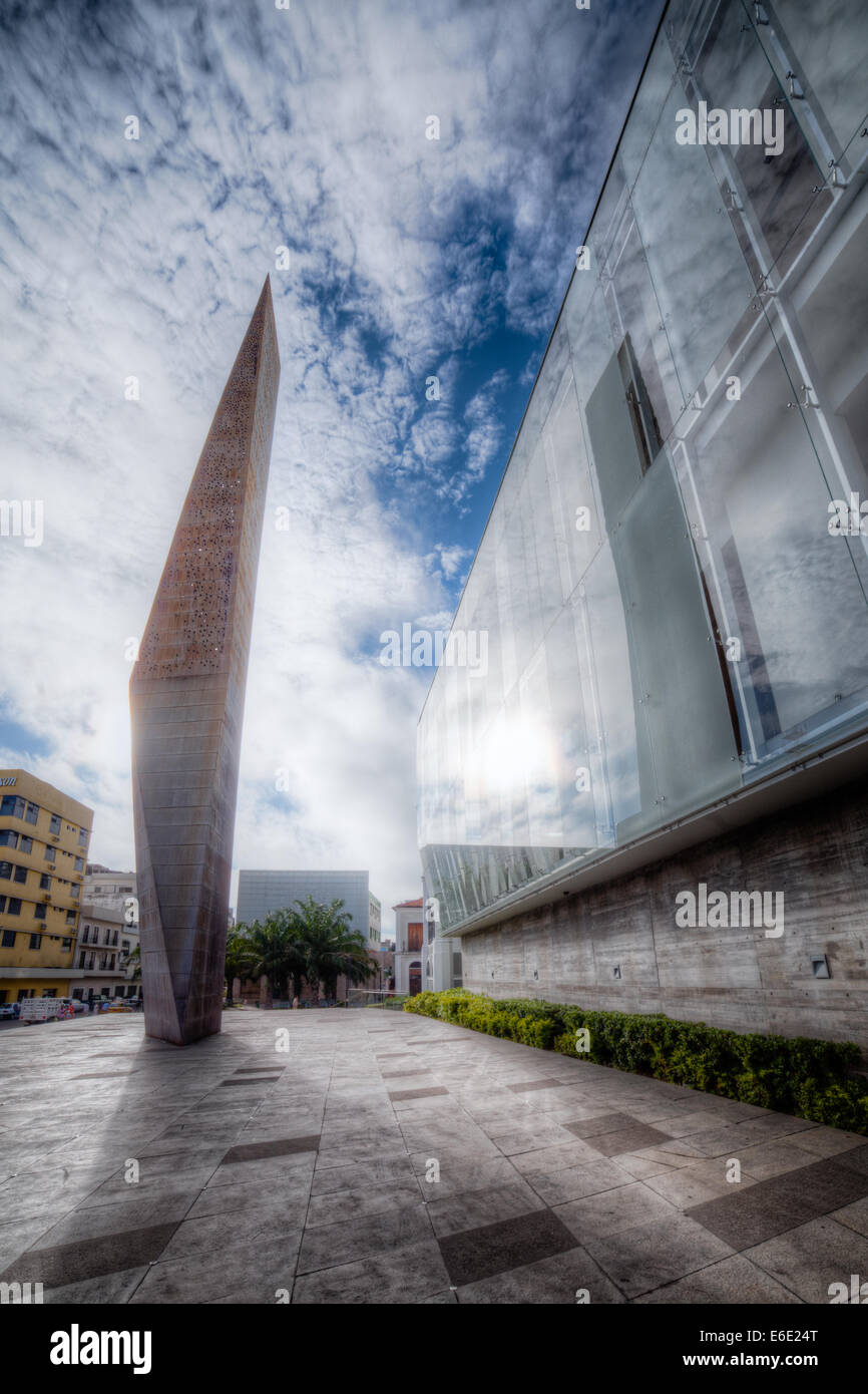 Bicentenaire Plaza dans le centre de Villahermosa, Tabasco, Mexique. Banque D'Images
