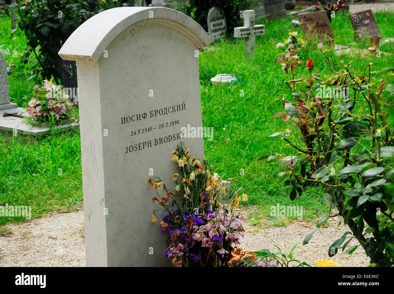 San Michele est une île de la lagune de Venise, c'est célèbre car elle abrite le cimetière monumental de Venise depuis 1807. Banque D'Images