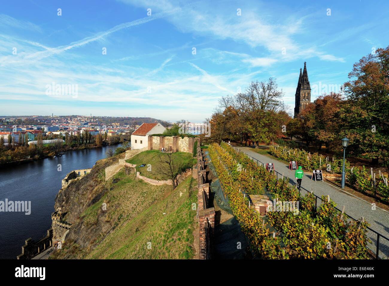 Avis de Vysehrad à Prague, en République tchèque, le 26 octobre 2013. (Photo/CTK Jiri Castka) Banque D'Images
