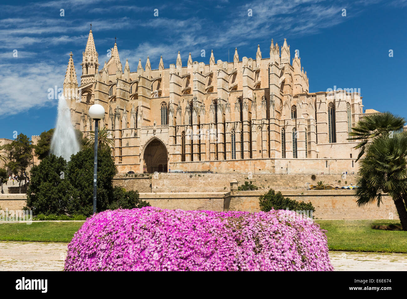 La Seu la cathédrale de Palma de Mallorca, Espagne Banque D'Images