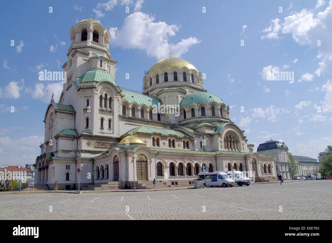 Cathédrale 'St. Alexander Nevsky' est église orthodoxe de Sofia, une cathédrale de Patriarche bulgare. Banque D'Images