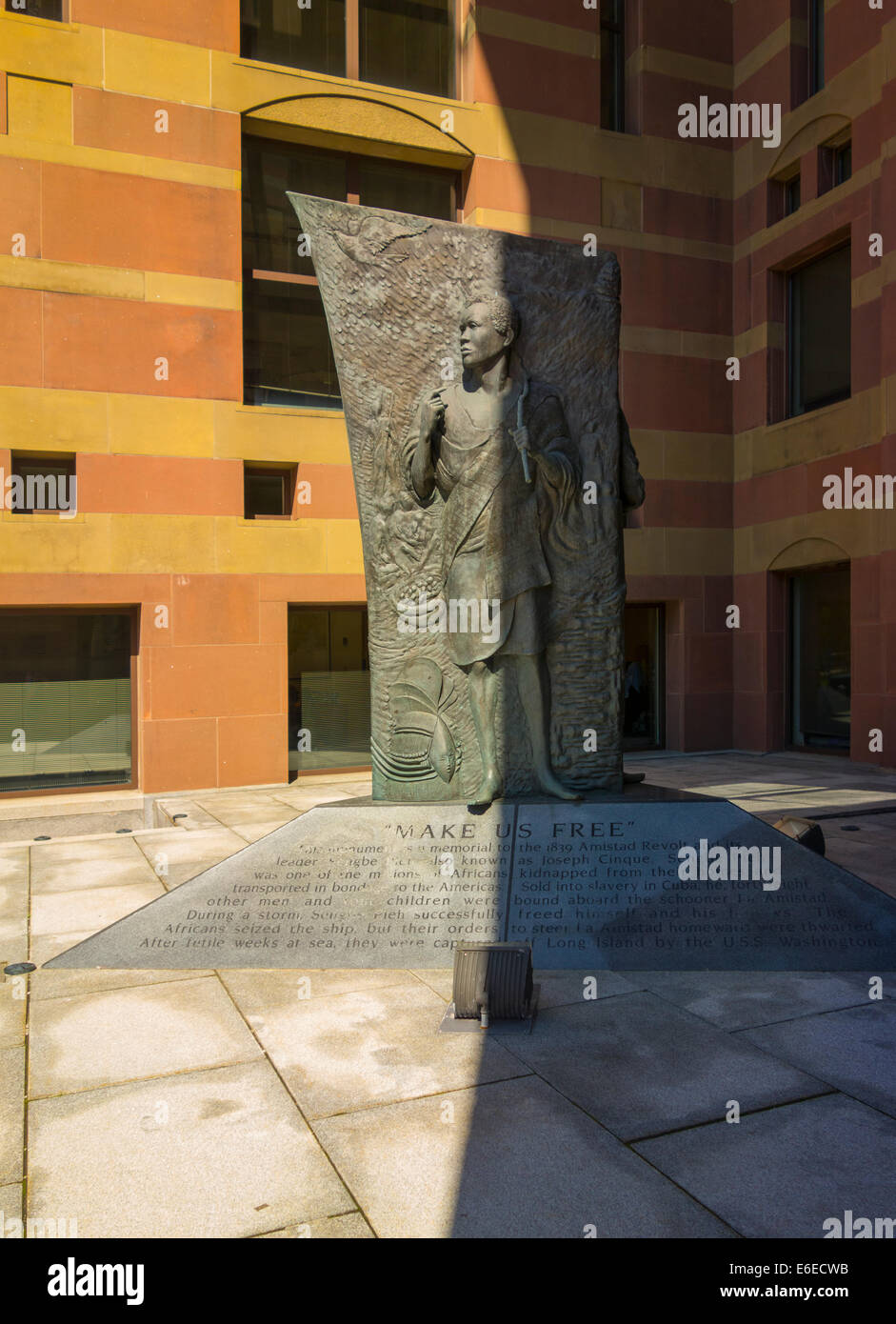 Amistad memorial de New Haven CT Banque D'Images