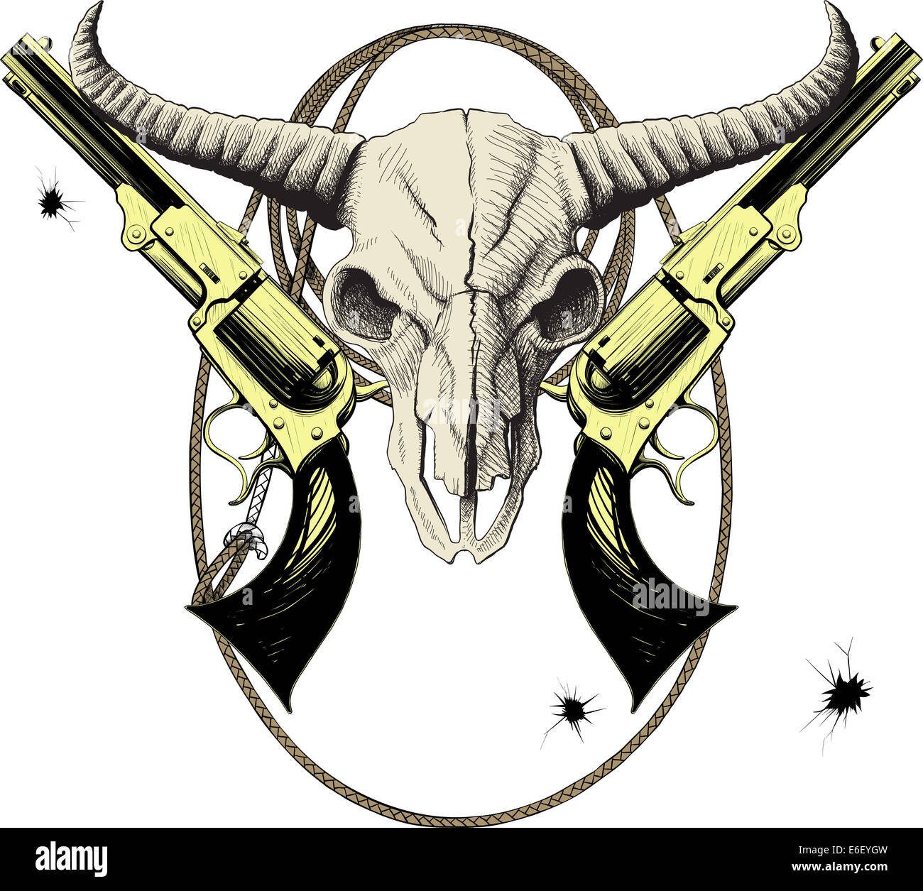 Wild West Mascot Banque D'Images