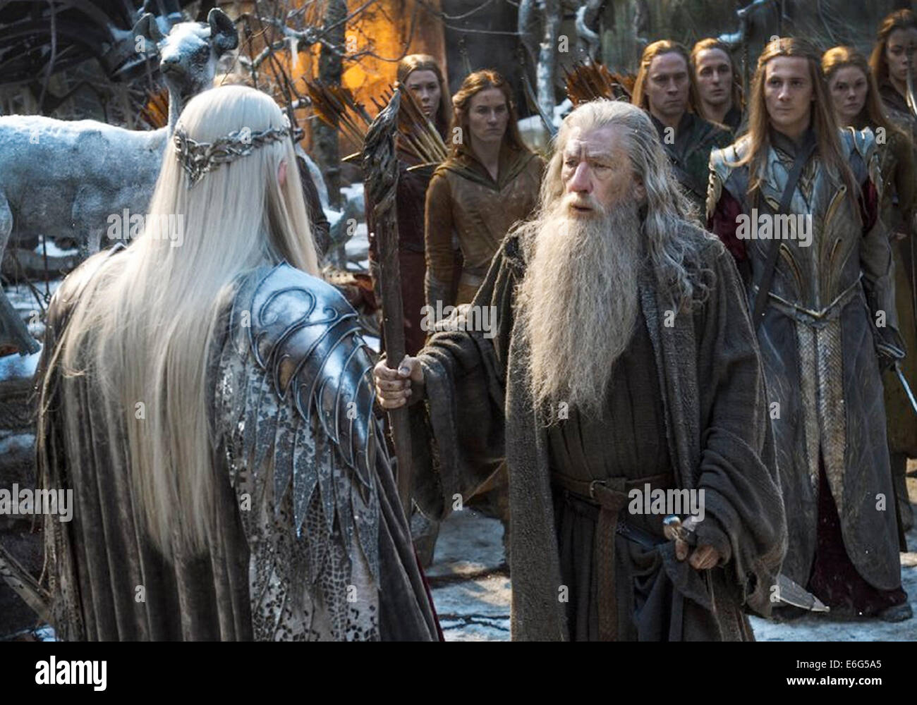 Le Hobbit : LA BATAILLE DES CINQ ARMÉES 2014 Warner Bros fiim avec Ian McKellen Banque D'Images