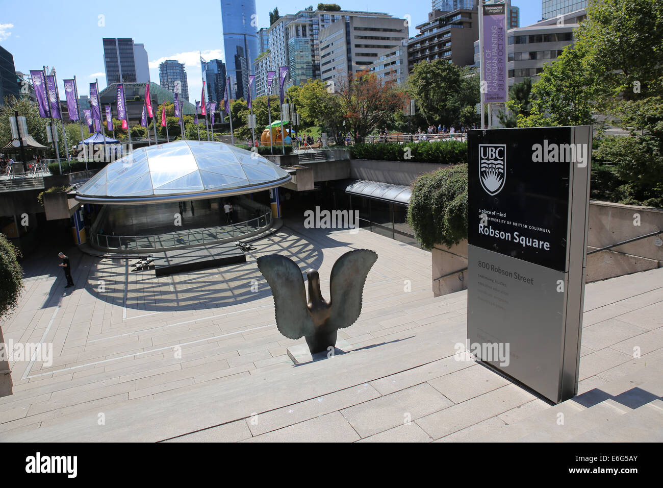 Robson Square, Vancouver Banque D'Images