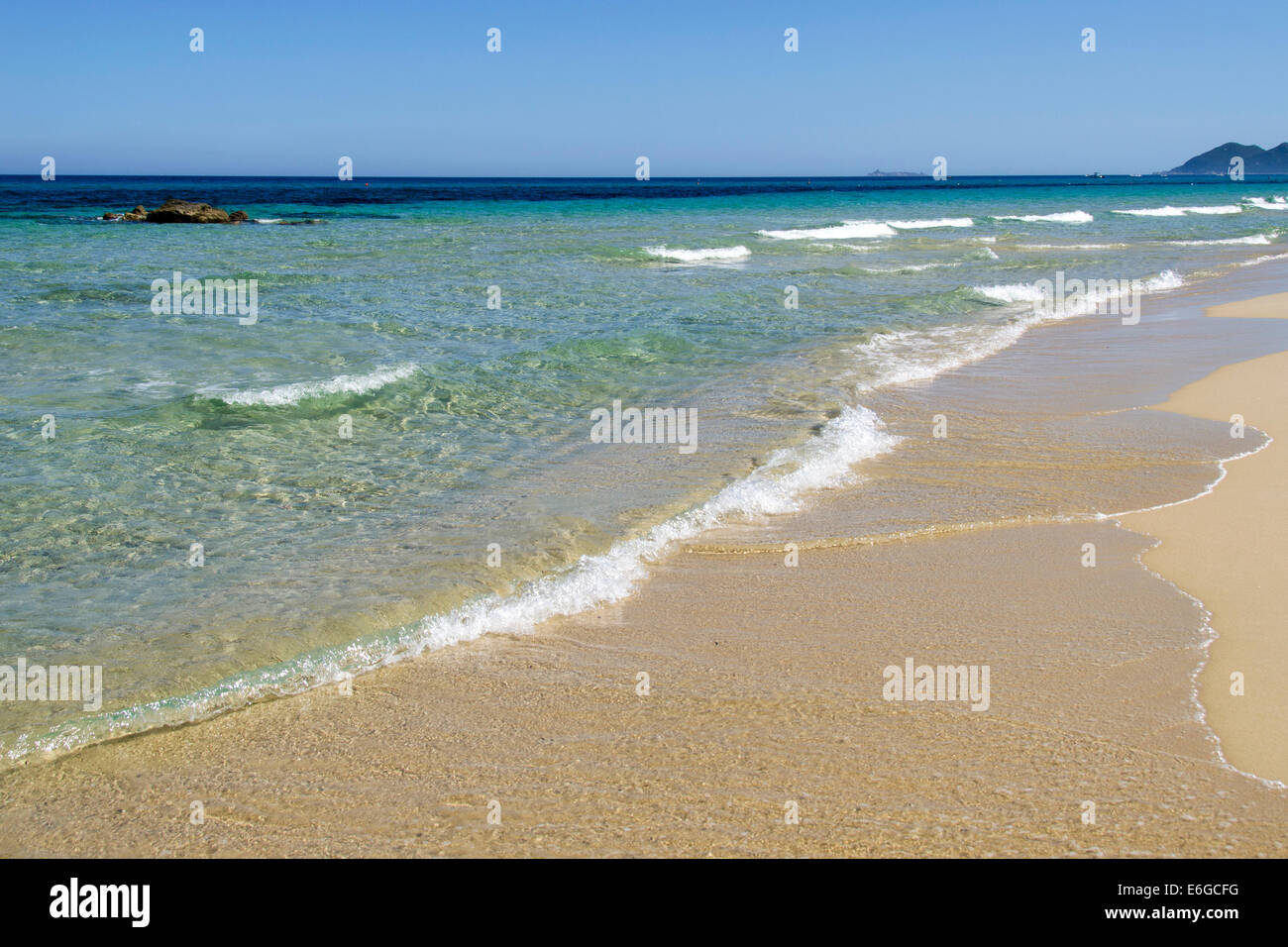 Vue magnifique sur la mer en Sardaigne - Italie Banque D'Images