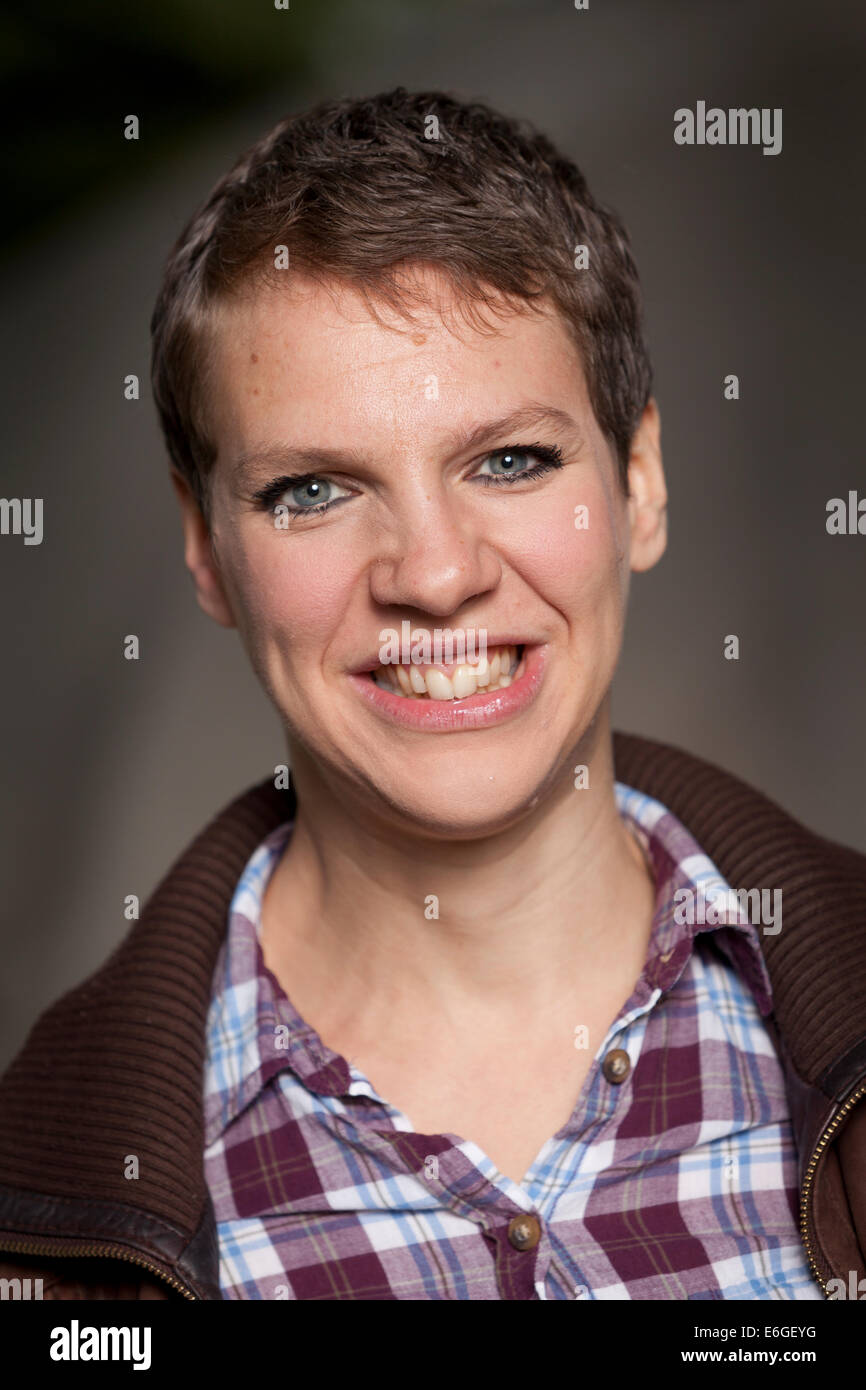 Edinburgh, Ecosse, Royaume-Uni. Le 22 août, 2014. Francesca Martinez, humoriste, comédienne et auteur, à l'Edinburgh International Book Festival 2014. Edimbourg, Ecosse. 22 août 2014 Crédit : GARY DOAK/Alamy Live News Banque D'Images