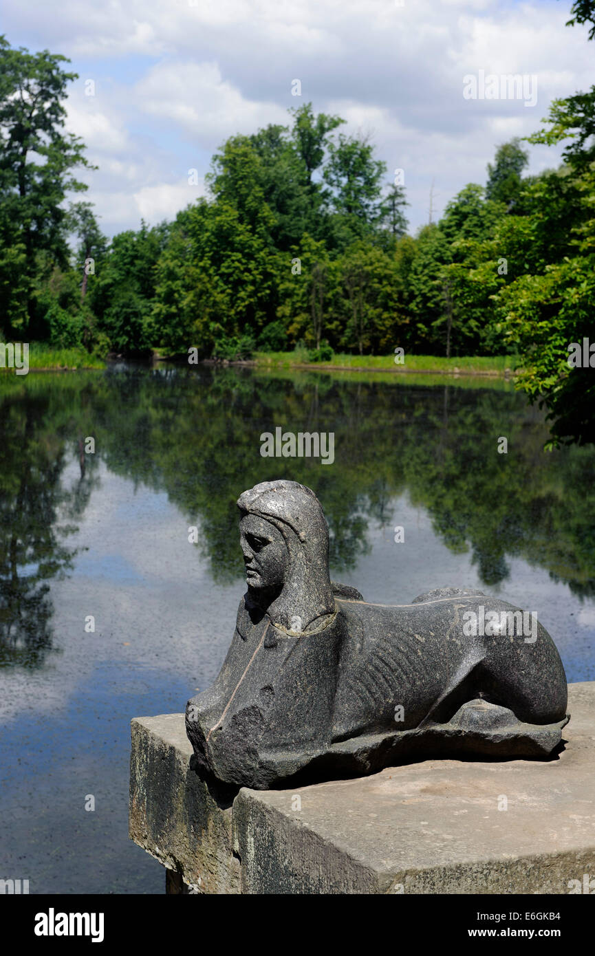 Jardin paysage accès près de Lowicz, Pologne, Europe Banque D'Images