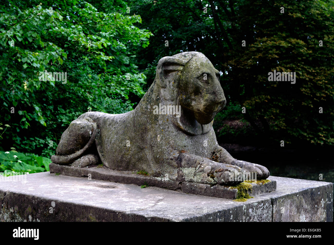 Jardin paysage accès près de Lowicz, Pologne, Europe Banque D'Images