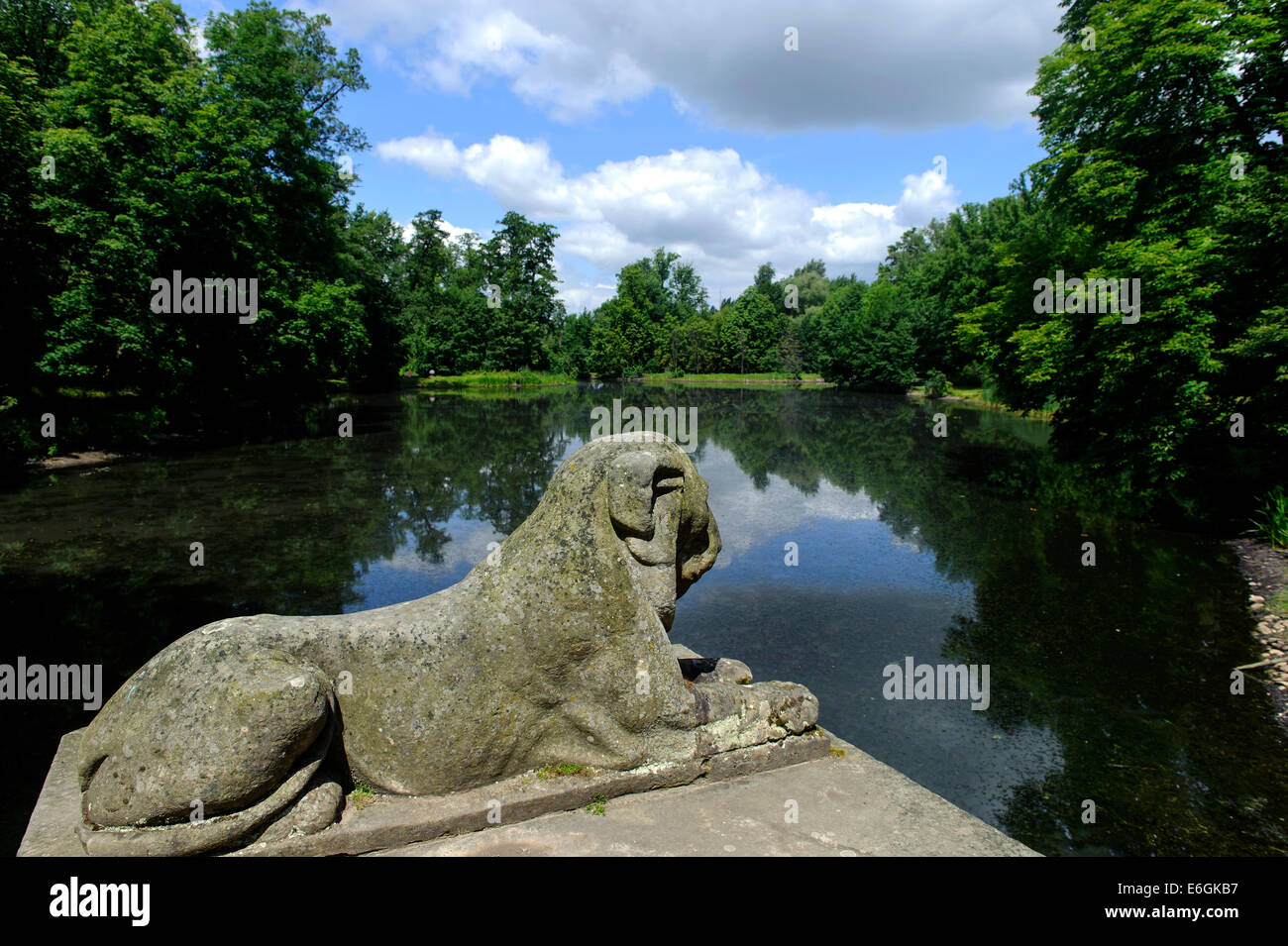 Jardin paysage accès près de Lowicz, Pologne, Europe Banque D'Images