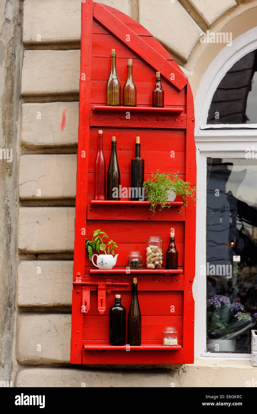 Restaurant de la place Nowy dans Krakow-Kazimierz, Pologne, Europe Banque D'Images