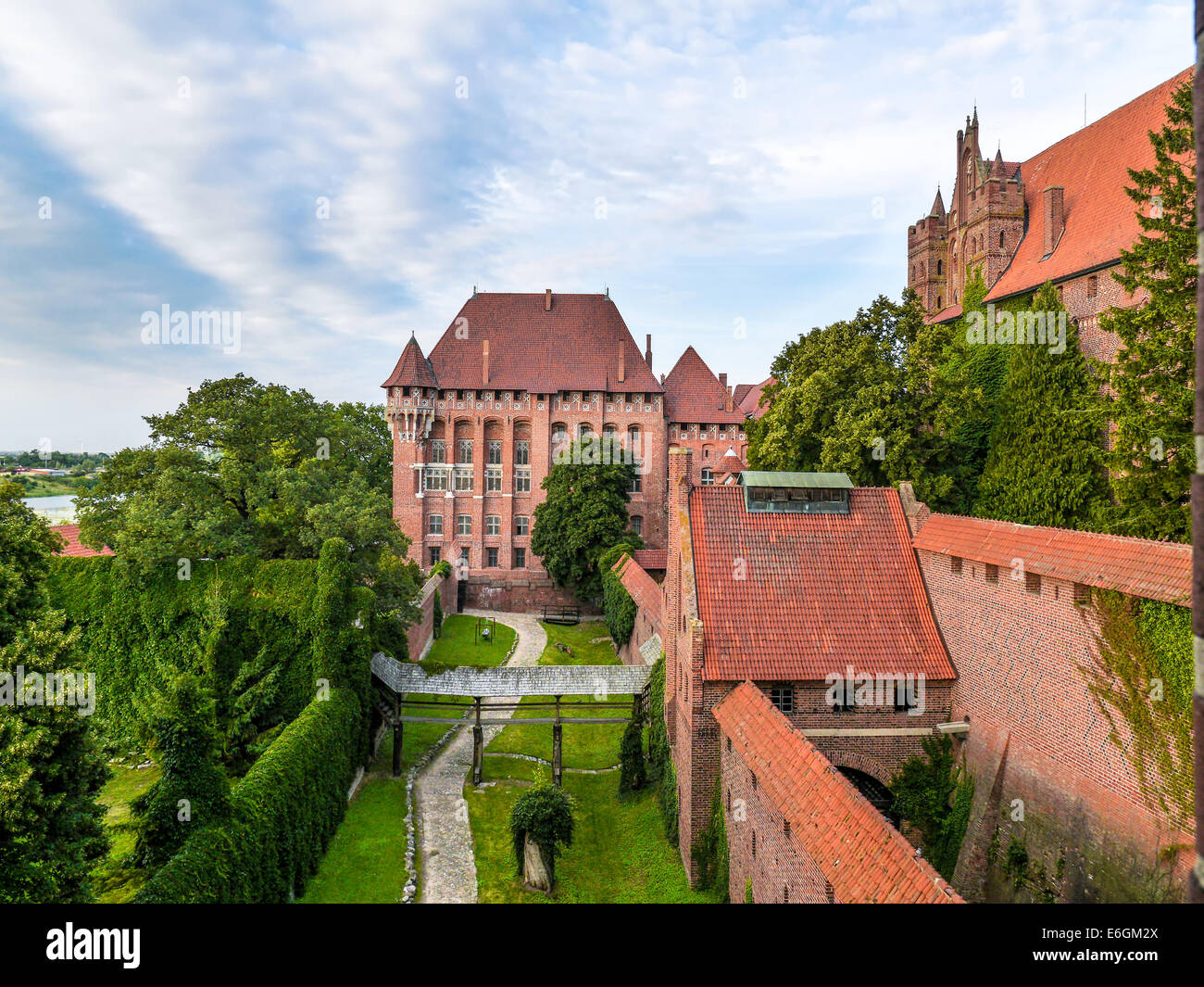 Château de Malbork teutoniques dans la région occidentale, Pologne Banque D'Images
