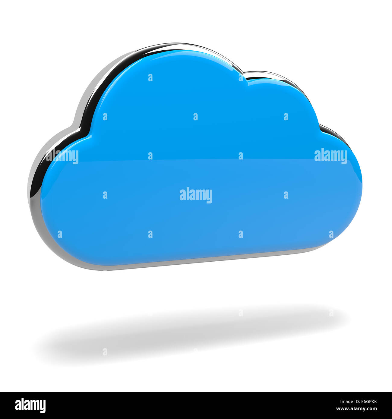 Blue Cloud 3D Illustration Cloud Computing Concept Banque D'Images